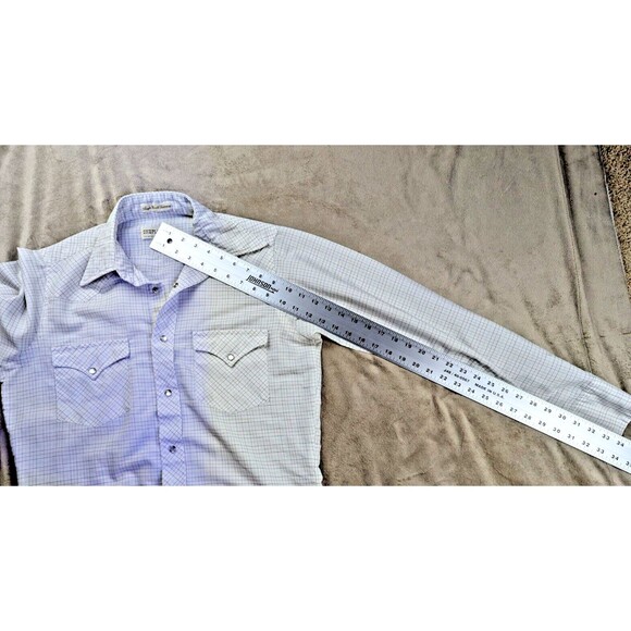 Sheplers Single Needle Tailoring Western Pearl Snap Shirt Plaid - Picture 11 of 11